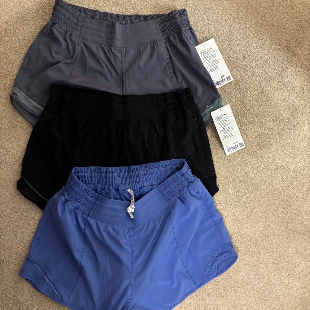 Lululemon Hotty Hot HR Short 4" size 12 Set
